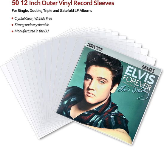 50 x 12" LDPE Outer Sleeves (90 micron) - RETRO MUSIQUE - Musikk -  - 4897109420954 - 