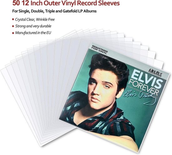 Cover for RETRO MUSIQUE · 50 x 12&quot; LDPE Outer Sleeves (90 micron) (OUTER SLEEVES)