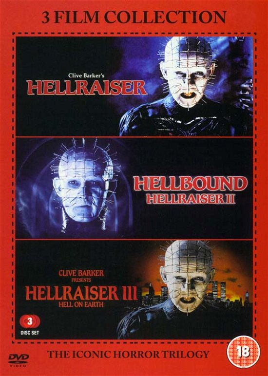 Cover for Hellraiser 3 Film Collection DVD · Hellraiser Trilogy (DVD) (2017)