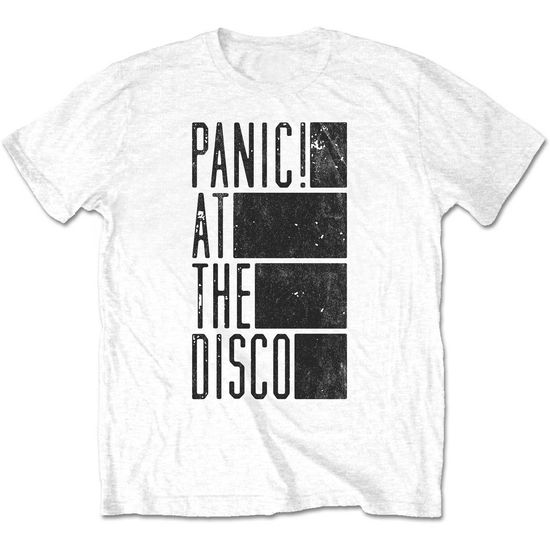 Cover for Panic! At The Disco · Panic! At The Disco Unisex T-Shirt: Bars (White) (T-shirt) [size S] (2022)