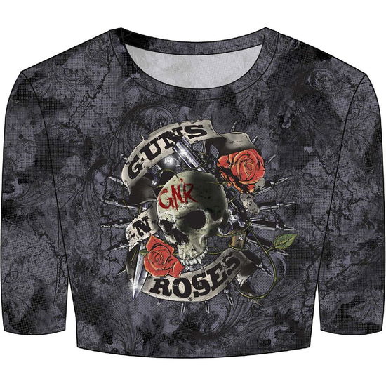 Guns N' Roses Ladies Crop Top: Firepower (Mesh) (XX-Small) - Guns N Roses - Marchandise -  - 5056561084954 - 