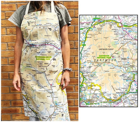 Cover for OS Map Adult Apron - Dartmoor National Park (MERCH) (2025)