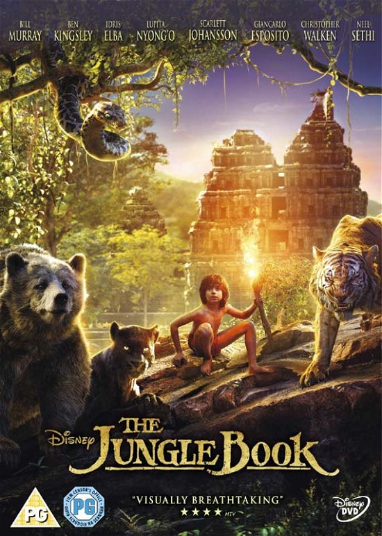 Cover for The Jungle Book - Live Action · The Jungle Book (Live Action) (DVD) (2016)