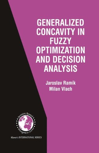 Generalized Concavity in Fuzzy Optimization and Decision Analysis - International Series in Operations Research & Management Science - Jaroslav Ramik - Books - Springer - 9780792374954 - September 30, 2001