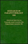 Cover for Rhea A. White · Research in Parapsychology 1983 - Research in Parapsychology (Hardcover Book) (1984)