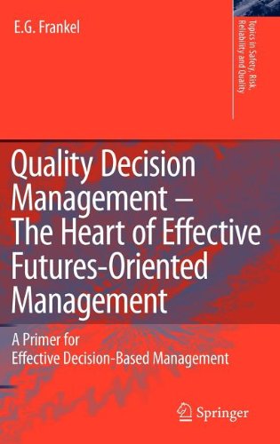 Cover for E.G. Frankel · Quality Decision Management -The Heart of Effective Futures-Oriented Management: A Primer for Effective Decision-Based Management - Topics in Safety, Risk, Reliability and Quality (Hardcover Book) [2008 edition] (2008)