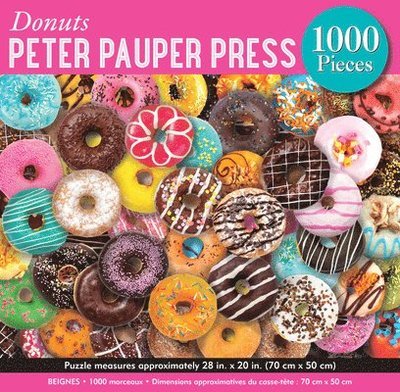 Donuts 1,000 Piece Jigsaw Puzzle - Peter Pauper Press Inc - Inne - Peter Pauper Press, Inc, - 9781441334954 - 9 sierpnia 2020