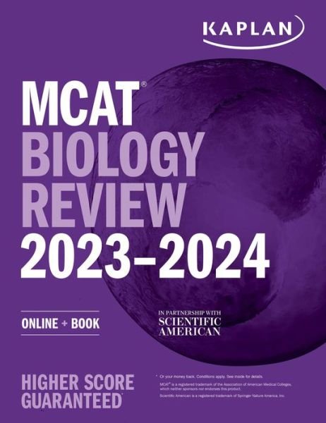 Cover for Kaplan Test Prep · MCAT Biology Review 2023-2024: Online + Book - Kaplan Test Prep (Paperback Book) (2022)