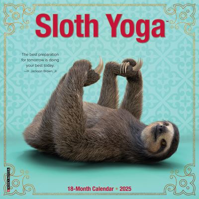 Sloth Yoga 2025 7 X 7 Mini Wall Calendar - Willow Creek Press - Merchandise - Willow Creek Press Calendars - 9781549245954 - September 10, 2024