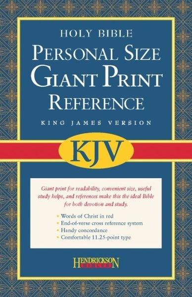 Cover for Hendrickson Publishers · Personal Size Giant Print Reference Bible-KJV (Leather Book) [Large type / large print edition] [Black Imitation] (2006)