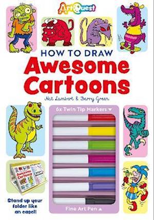 Cover for Nat Lambert · How to Draw Awesome Cartoons - Art Studio Kits (Book) (2026)