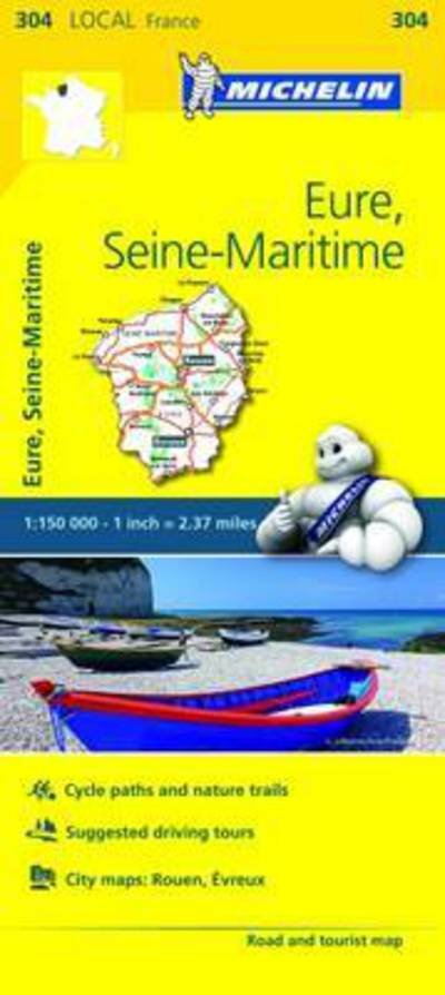 Cover for Michelin · Eure, Seine-Maritime - Michelin Local Map 304: Map (Landkarten) (2008)