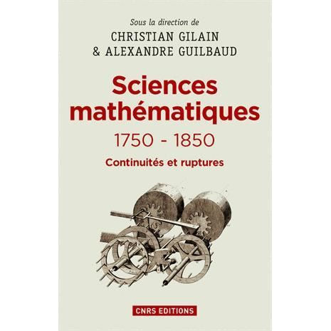 Cover for Collectif · Sciences mathematiques 1750-1850 (MERCH) (2015)