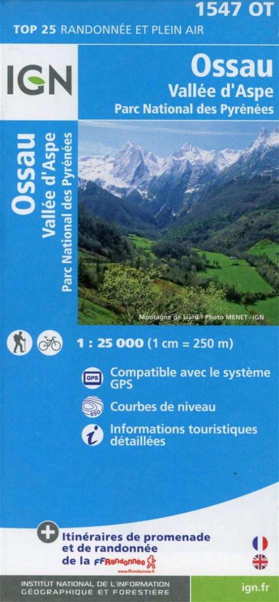 Cover for Ign · IGN TOP25: Ossau - Vallée d´Aspe, Parc National des Pyrénees (Tryksag) (2015)