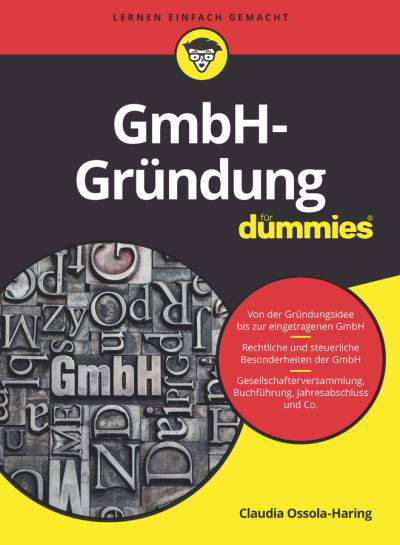 Cover for Claudia Ossola-Haring · GmbH-Grundung fur Dummies - Fur Dummies (Paperback Book) (2020)