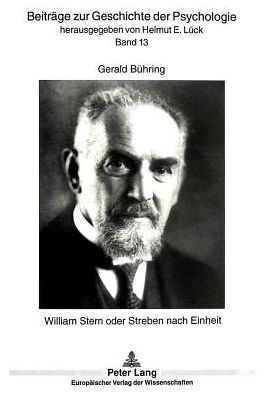 Cover for Buhring Gerald Buhring · William Stern oder Streben nach Einheit (Paperback Book) (1996)