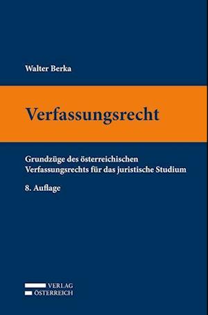 Cover for Walter Berka · Verfassungsrecht (Paperback Book) (2021)