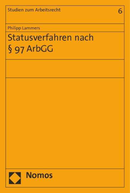 Cover for Lammers · Statusverfahren nach § 97 ArbGG (Book)