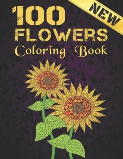 Cover for Qta World · Coloring Book 100 Flowers (Paperback Bog) (2020)