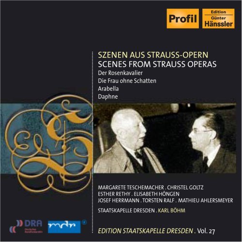 Cover for Strauss / Skd / Bohm · Opera Scenes (CD) (2007)