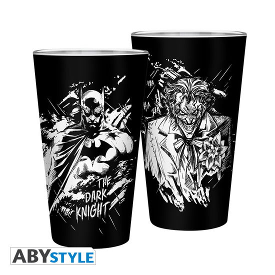 DC COMICS - Glass XXL 400ml - Batman & Joker - Glass - Gadżety - ABYstyle - 3665361009955 - 3 stycznia 2020