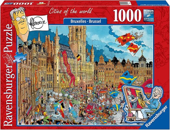 Cover for Puzzel · Fleroux - Cities of the World - Brussel (1000St.) (Legetøj)