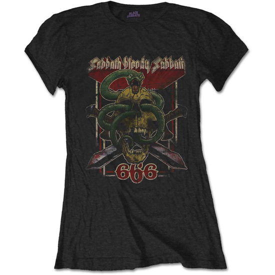 Black Sabbath Ladies T-Shirt: Bloody Sabbath 666 - Black Sabbath - Mercancía -  - 5056170643955 - 