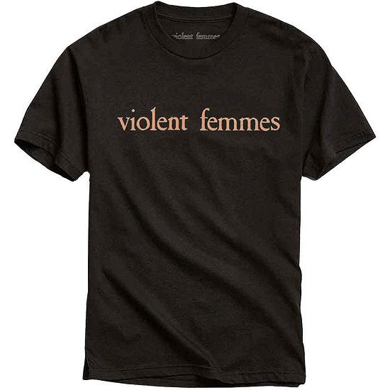 Cover for Violent Femmes · Violent Femmes Unisex T-Shirt: Salmon Pink Vintage Logo (T-shirt) [size XXL] [Black - Unisex edition]