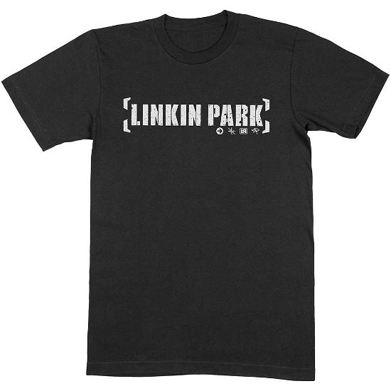 Linkin Park Unisex T-Shirt: Bracket Logo - Linkin Park - Mercancía -  - 5056561003955 - 