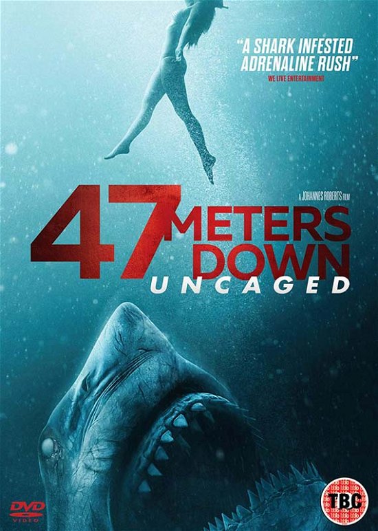 Cover for 47 Metres Down Uncaged · 47 Meters Down - Uncaged (DVD) (2020)
