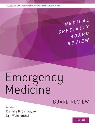 Cover for Emergency Medicine Board Review - Medical Specialty Board Review (Paperback Bog) (2019)