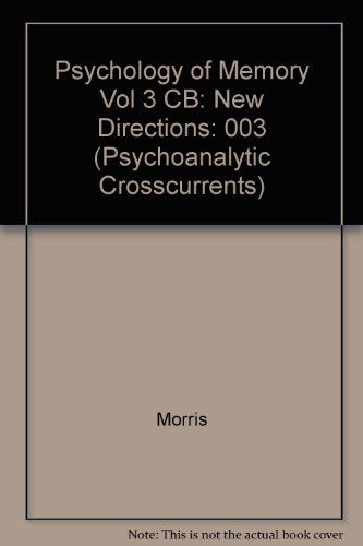 Cover for Martin A. Conway · The Psychology of Memory, Vol. 3: New Directions (The International Library of Critical Writings in Psychology) (Hardcover Book) (1993)