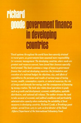 Cover for Richard Goode · Government Finance in Developing Countries (Paperback Bog) (1984)