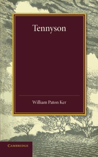 Cover for William Paton Ker · Tennyson: The Leslie Stephen Lecture, 1909 (Paperback Book) (2014)