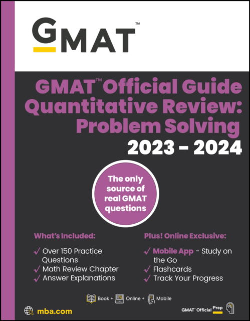 Cover for GMAC (Graduate Management Admission Council) · GMAT Official Guide Quantitative Review 2023-2024, Focus Edition: Includes Book + Online Question Bank + Digital Flashcards + Mobile App (Paperback Bog) (2023)