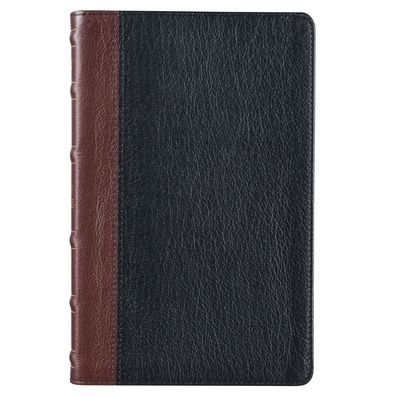 Cover for Christian Art Gifts Inc · KJV Standard Bible Two-Tone Burgundy / Black Full Grain Leather (Leather Book) (2021)