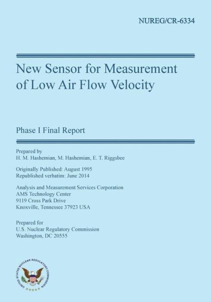 Cover for M Hashemian · New Sensor for Measurement of Low Air Flow Velocity (Paperback Book) (2014)