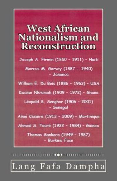 Cover for Lang Fafa Dampha · West Africa Nationalism and Reconstruction (Paperback Book) (2016)