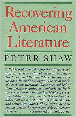 Cover for Peter Shaw · Recovering American Literature (Pocketbok) (1995)