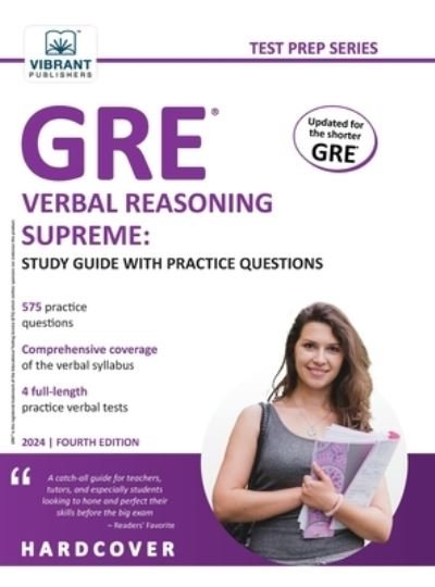 GRE Verbal Reasoning Supreme - Vibrant Publishers - Livros - Vibrant Publishers - 9781636511955 - 5 de setembro de 2023