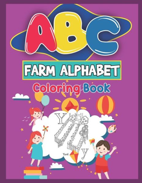 Cover for Platinum Press · ABC Farm Alphabet Coloring Book (Pocketbok) (2019)