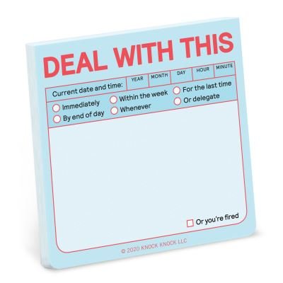 Cover for Knock Knock · Knock Knock Deal with This Sticky Note (Trycksaker) [Pastel edition] (2021)