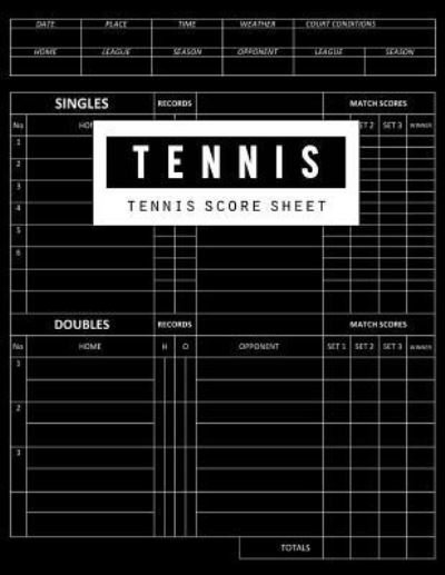 Cover for Bg Publishing · Tennis Score Sheet (Taschenbuch) (2018)