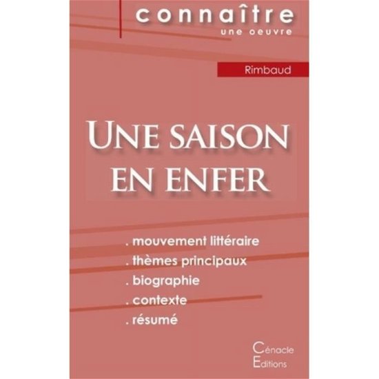 Cover for Arthur Rimbaud · Fiche de lecture Une saison en enfer de Rimbaud (Analyse litteraire de reference et resume complet) (Pocketbok) (2019)
