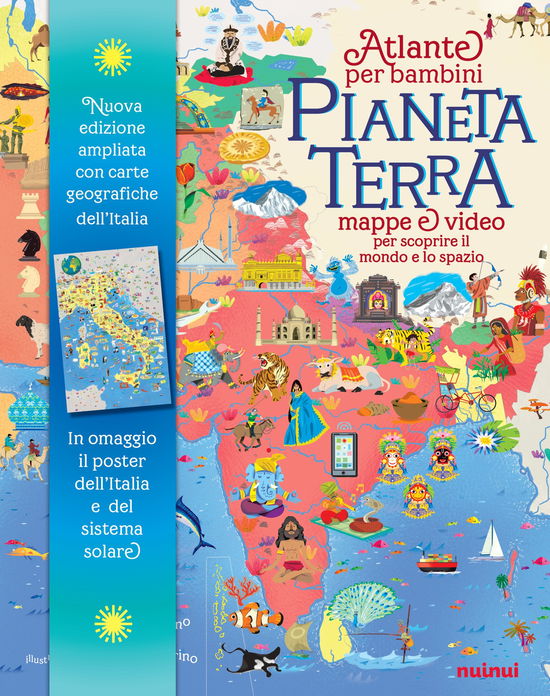 Cover for Enrico Lavagno · Pianeta Terra. Atlante Per Bambini. Mappe &amp; Video Per Scoprire Il Mondo E Lo Spazio. Ediz. Ampliata. Con QR Code. Con 2 Poster (Book)