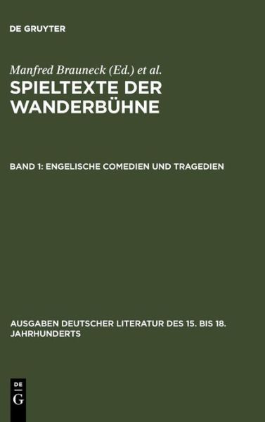 Cover for Hans-gert Roloff · Engelische Comedien und Tragedien (Book) (1970)