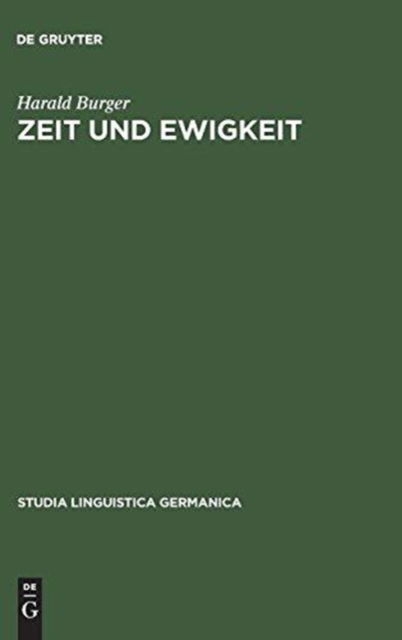 Cover for Harald Burger · Zeit und Ewigkeit (Hardcover Book) (1972)
