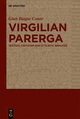 Cover for Conte · Virgilian Parerga (Book) (2021)