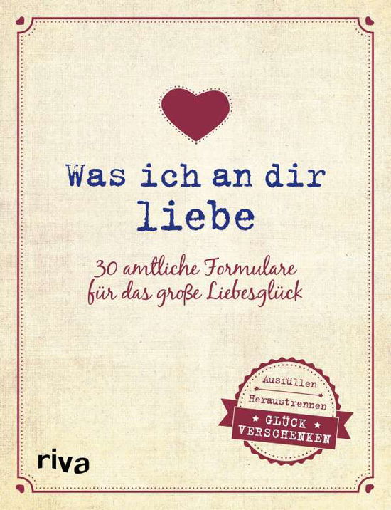 Cover for Reinwarth · Was ich an dir liebe - 30 amt (Book)