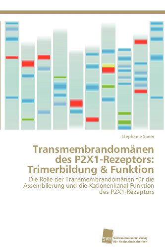Cover for Stephanie Speer · Transmembrandomänen Des P2x1-rezeptors: Trimerbildung &amp; Funktion: Die Rolle Der Transmembrandomänen Für Die Assemblierung Und Die Kationenkanal-funktion Des P2x1-rezeptors (Paperback Book) [German edition] (2012)